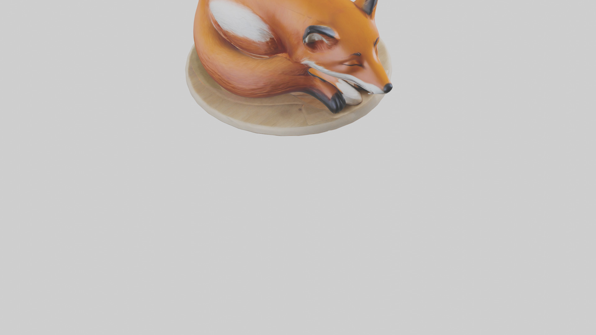 Fox sleeping model 3D model_6