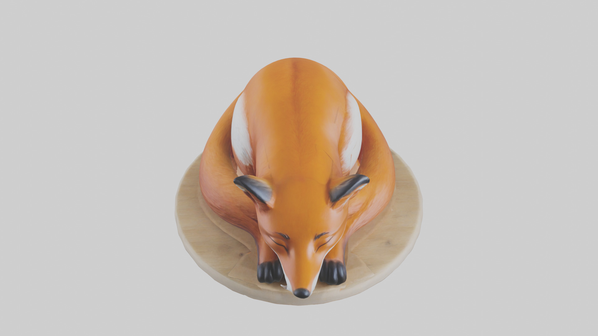 Fox sleeping model 3D model_16