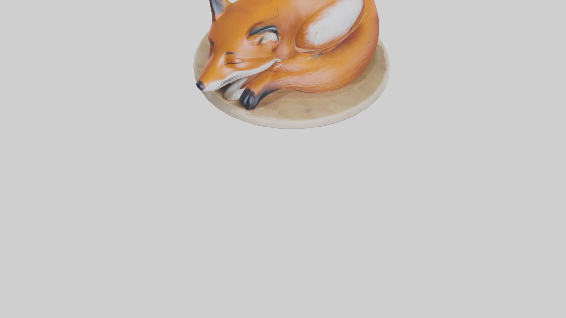 Fox sleeping model 3D model_5