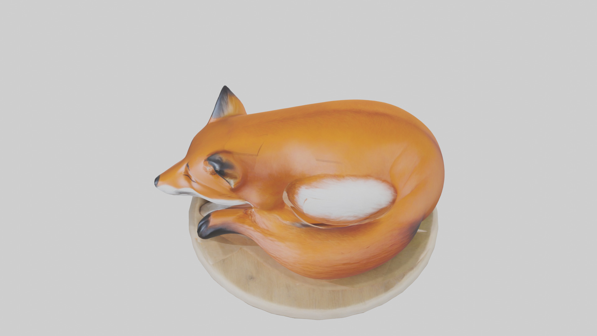 Fox sleeping model 3D model_17