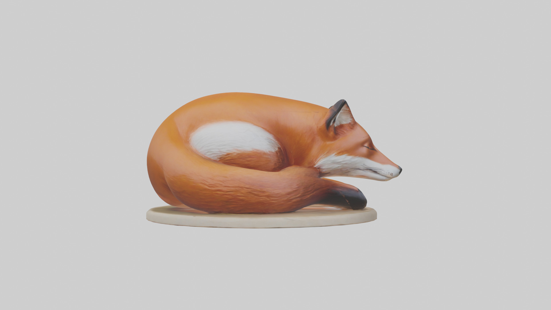 Fox sleeping model 3D model_13