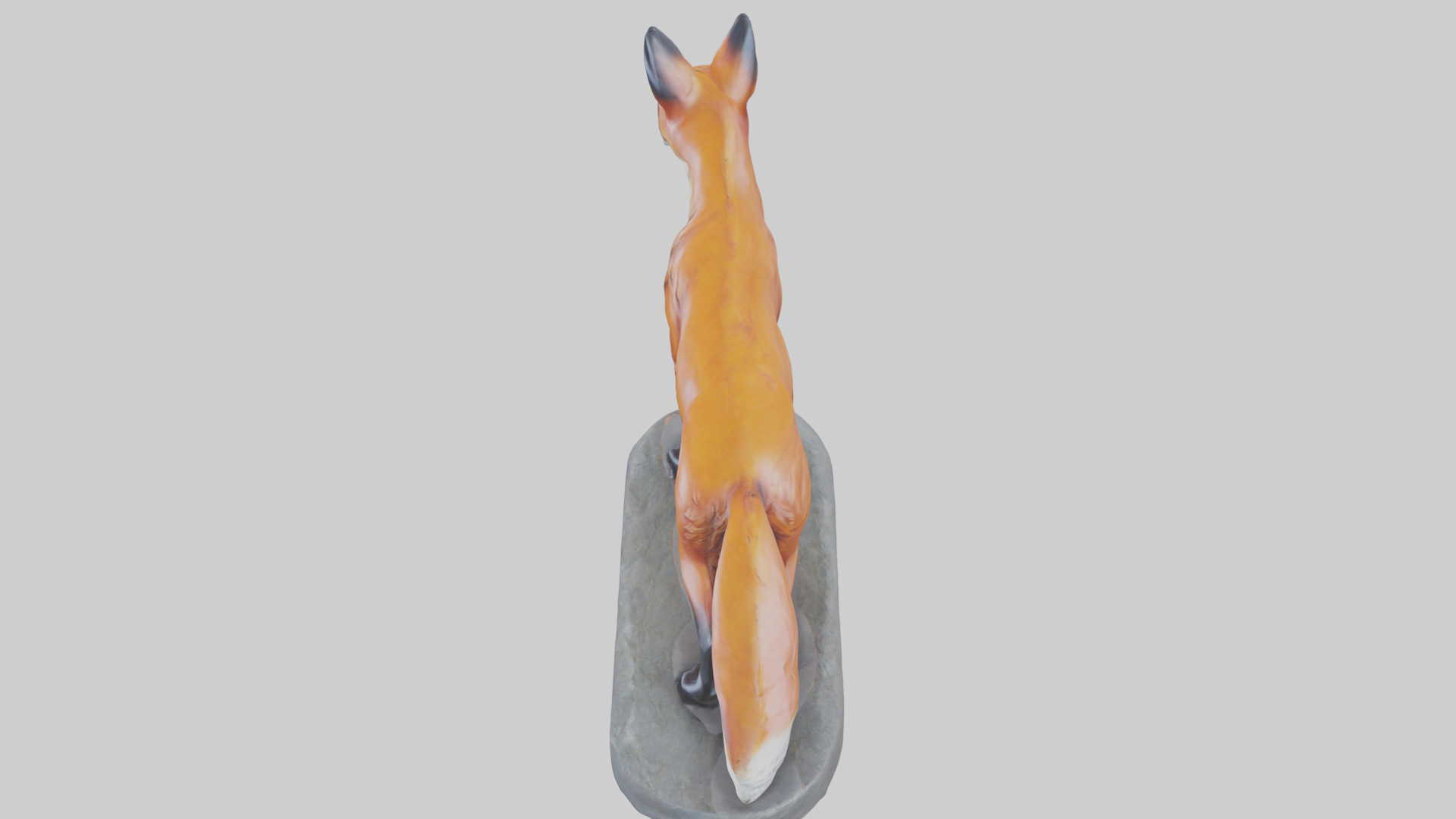 Fox statue model 3D model_17