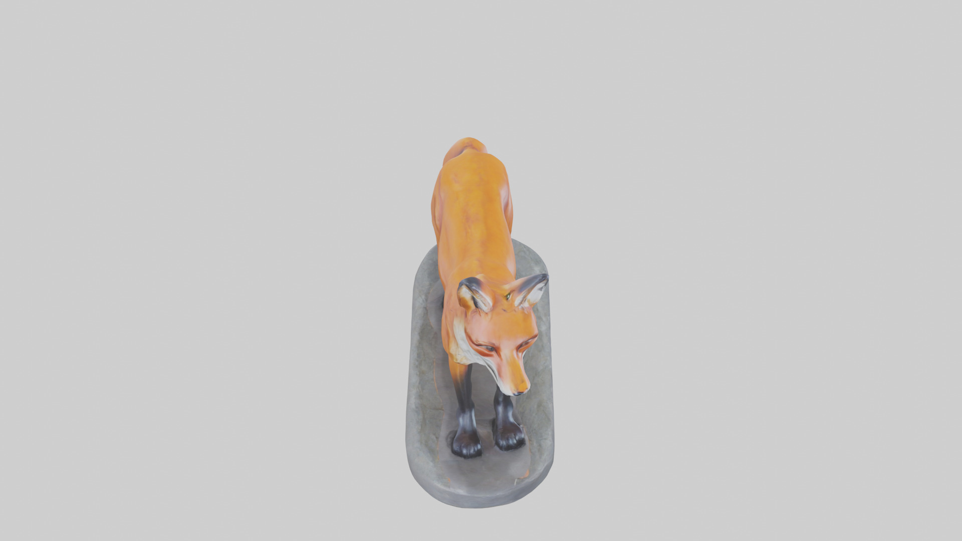 Fox statue model 3D model_18