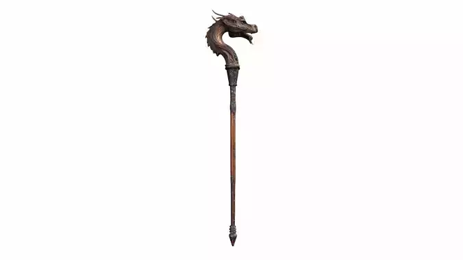 Walking Stick Isolated 3d Model Generated 3D model