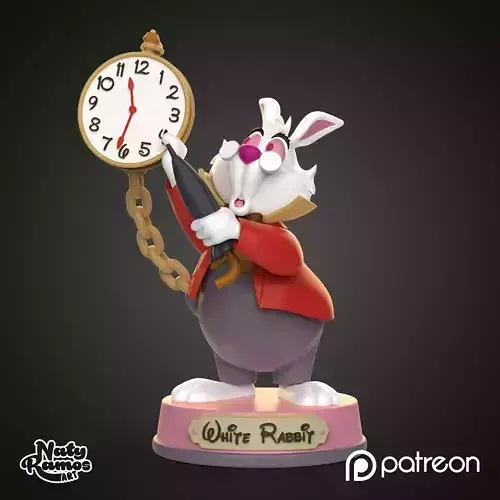 WHITE RABBIT 3D print model