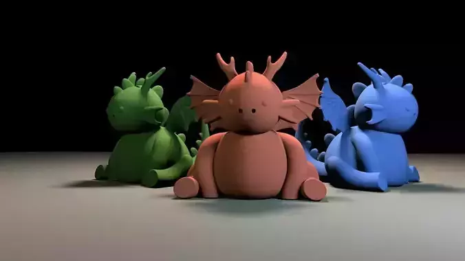 Dragon Gael coin bank 3D print model
