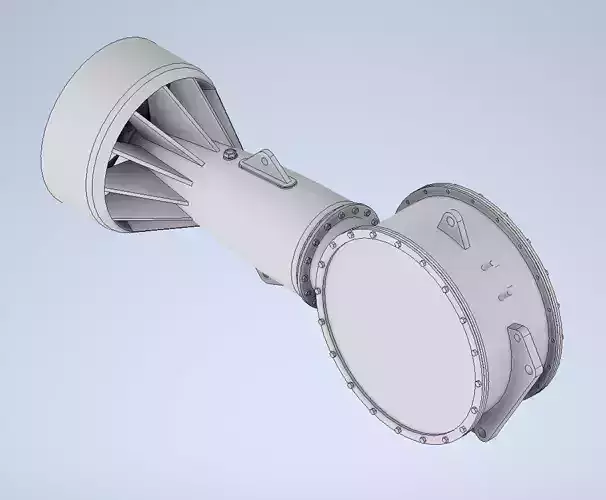 Geraeuschboje Turbine with Mandolinenkopf german Kriegsmarine