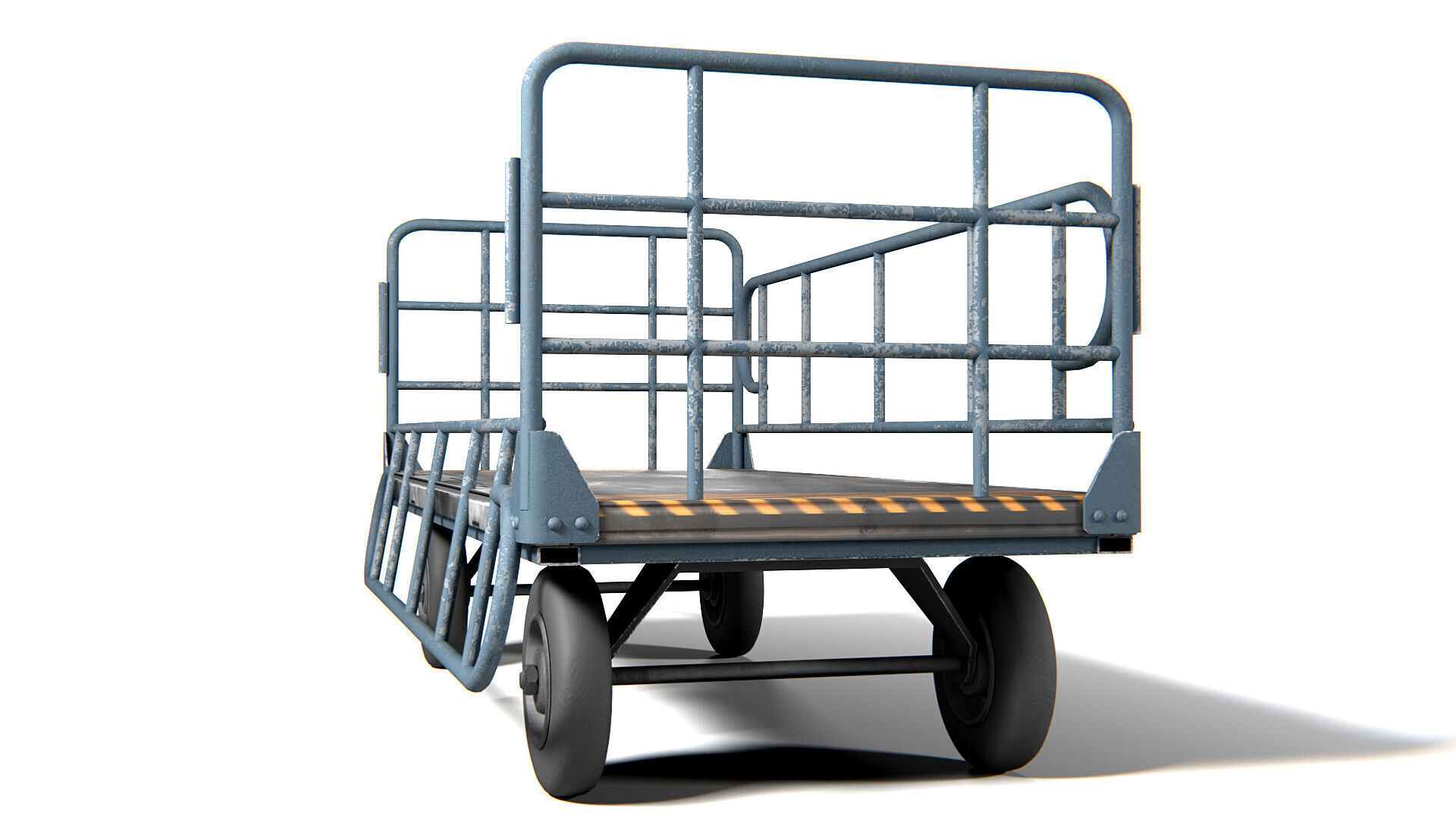 Cart 01 PBR Low-poly 3D model_3
