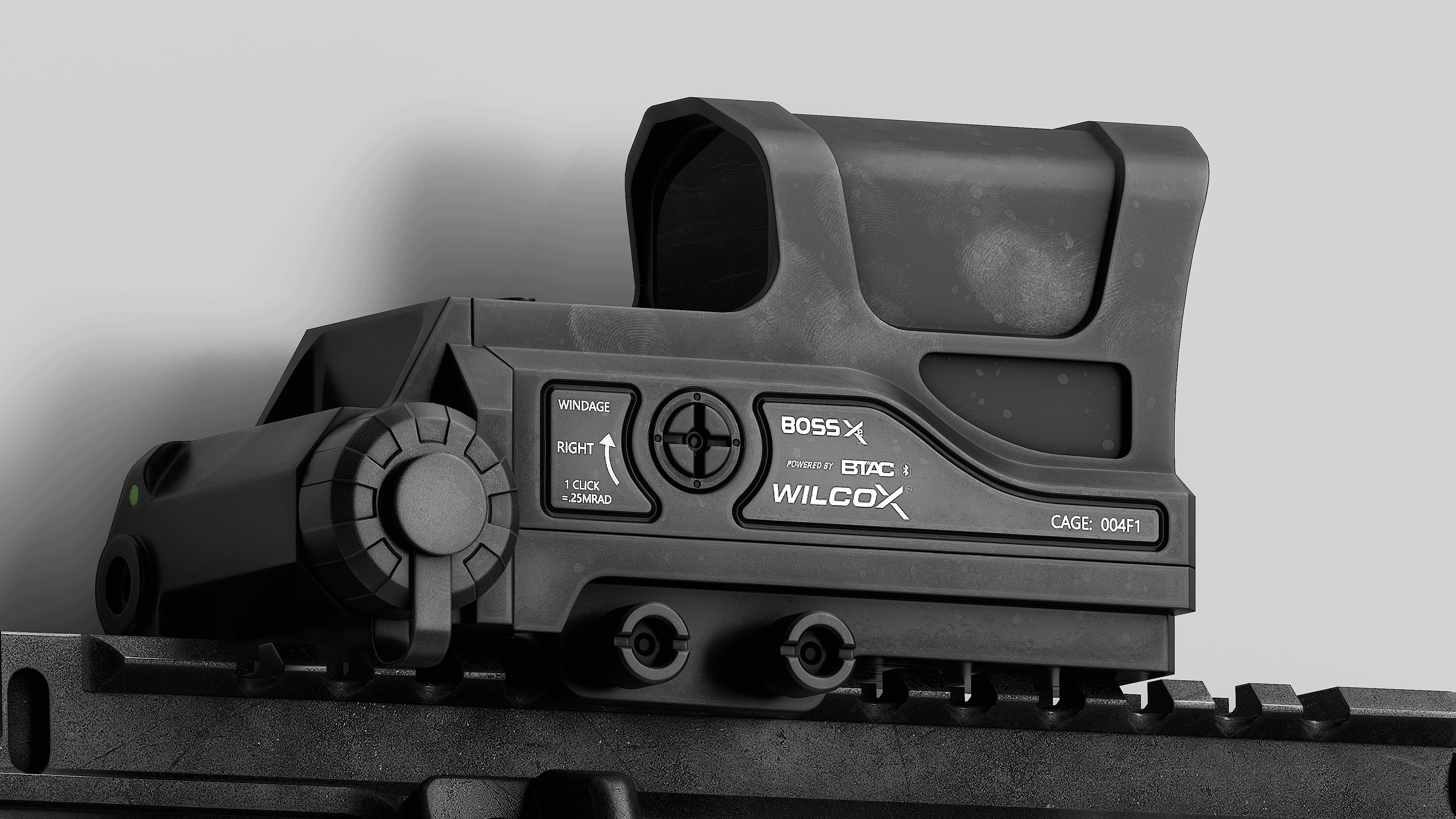 Wilcox Boss XE Reflex Sight Low-poly 3D model_1