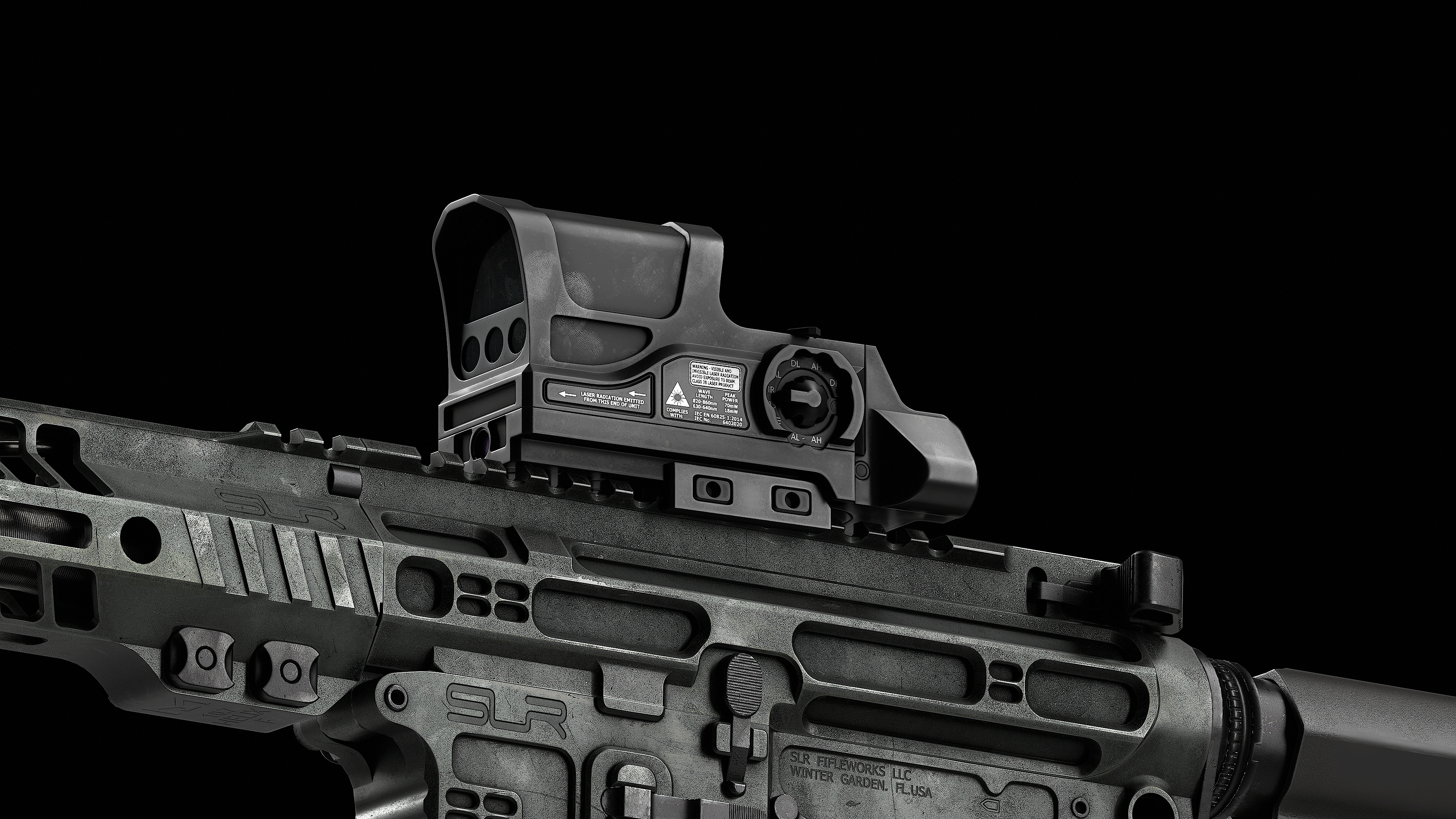 Wilcox Boss XE Reflex Sight Low-poly 3D model_5