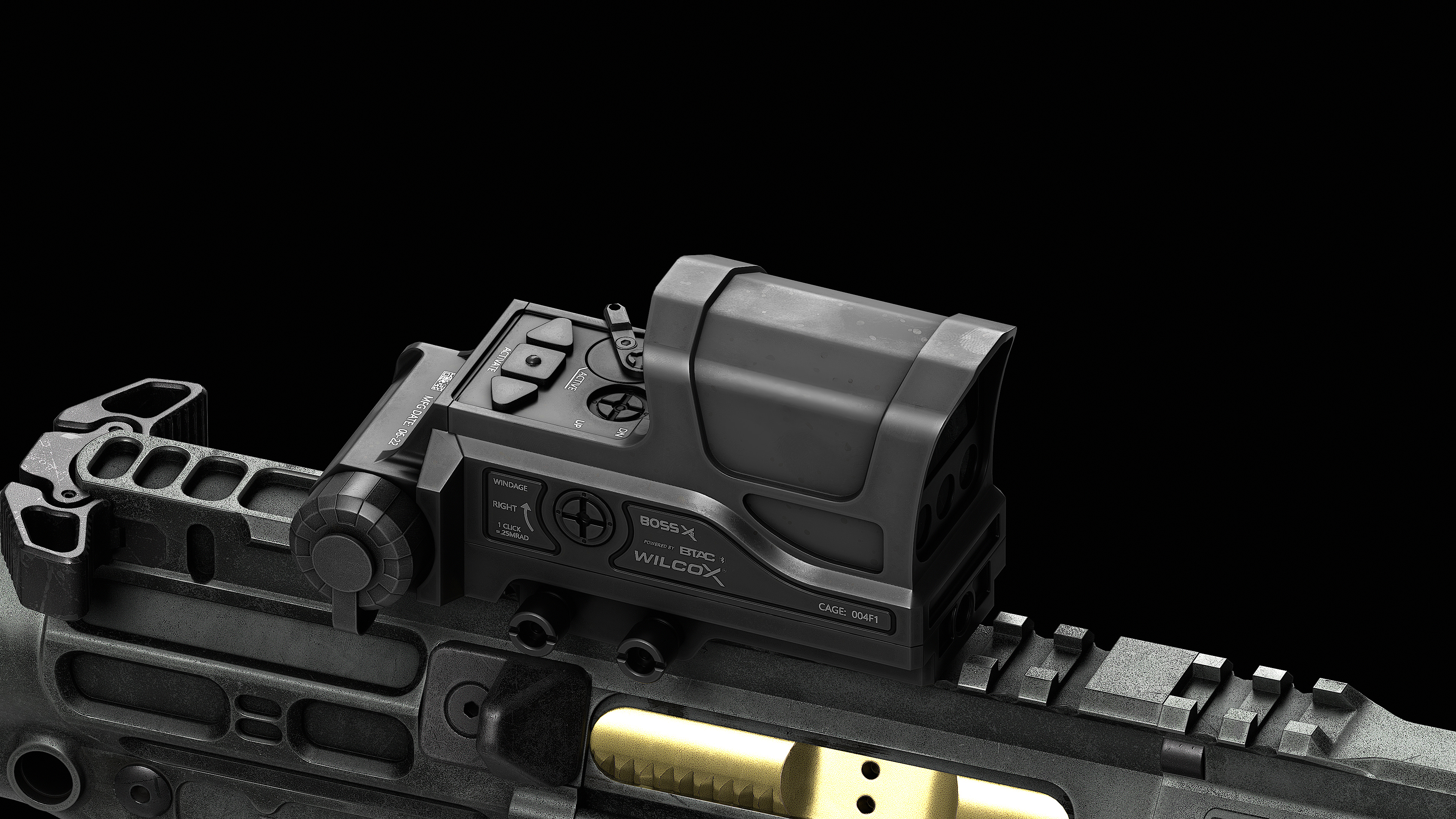 Wilcox Boss XE Reflex Sight Low-poly 3D model_7