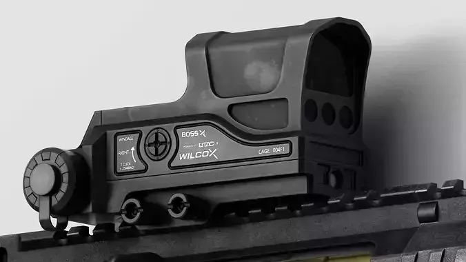 Wilcox Boss XE Reflex Sight Low-poly 3D model