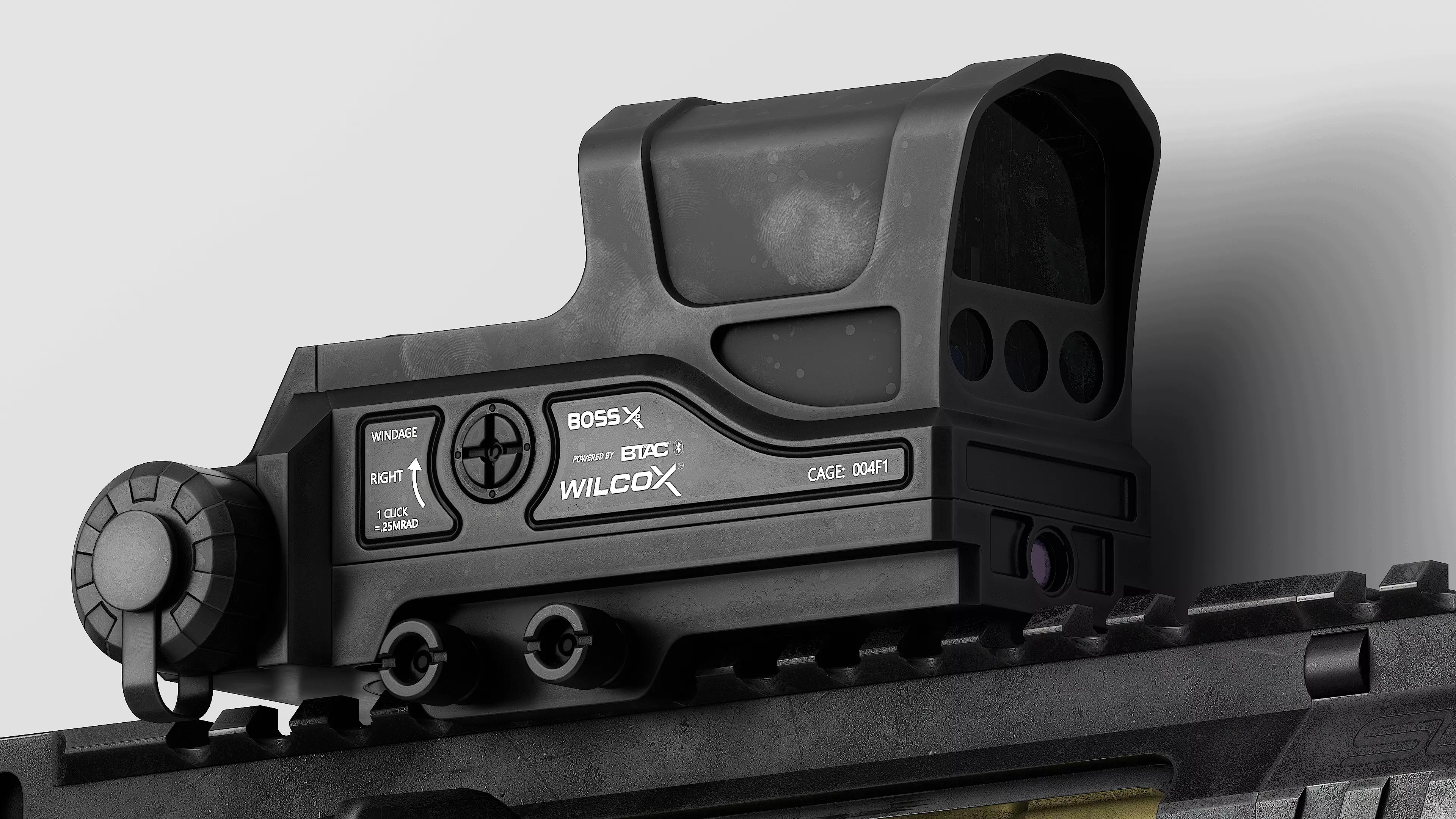 Wilcox Boss XE Reflex Sight Low-poly 3D model_0