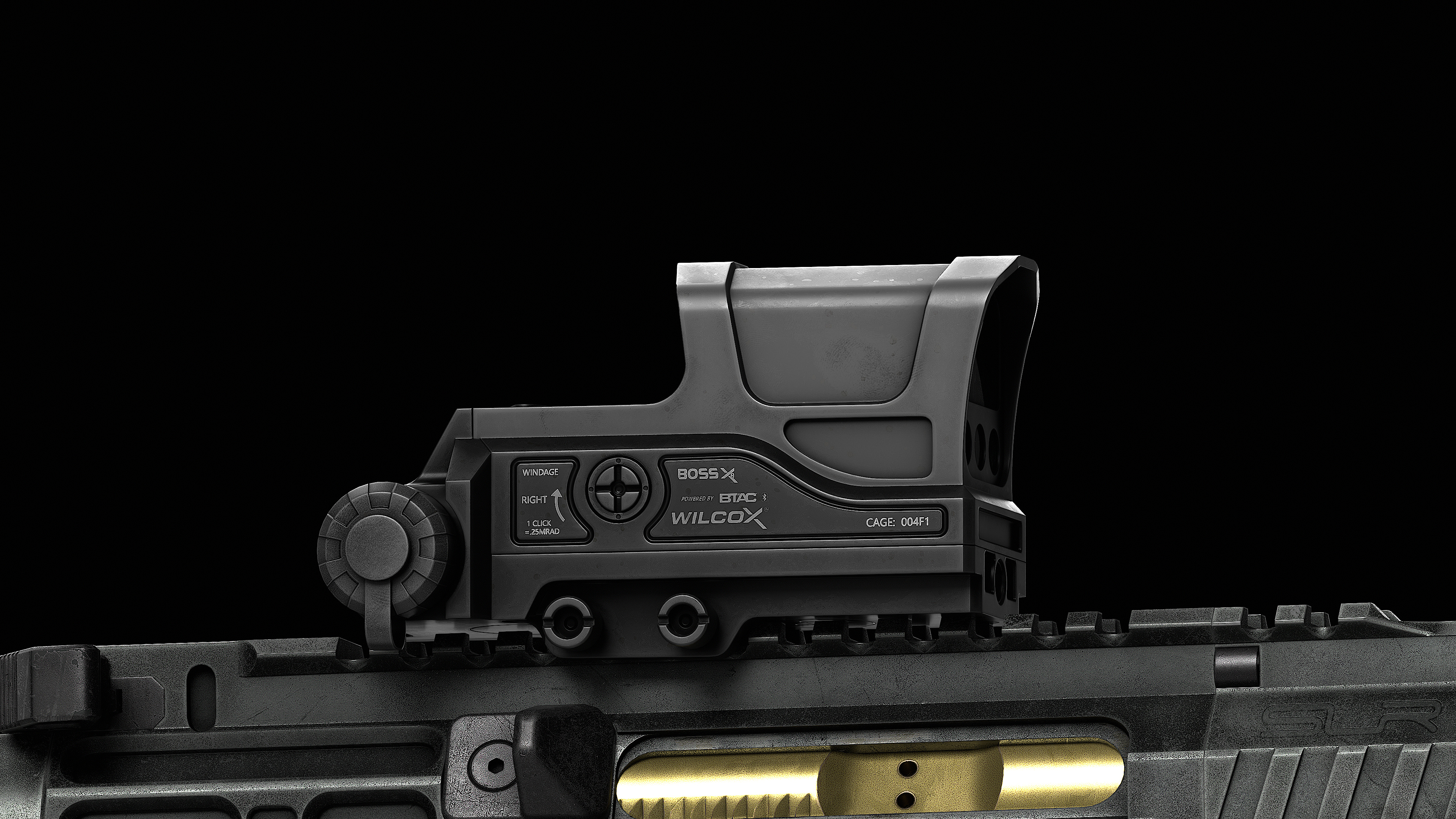 Wilcox Boss XE Reflex Sight Low-poly 3D model_6