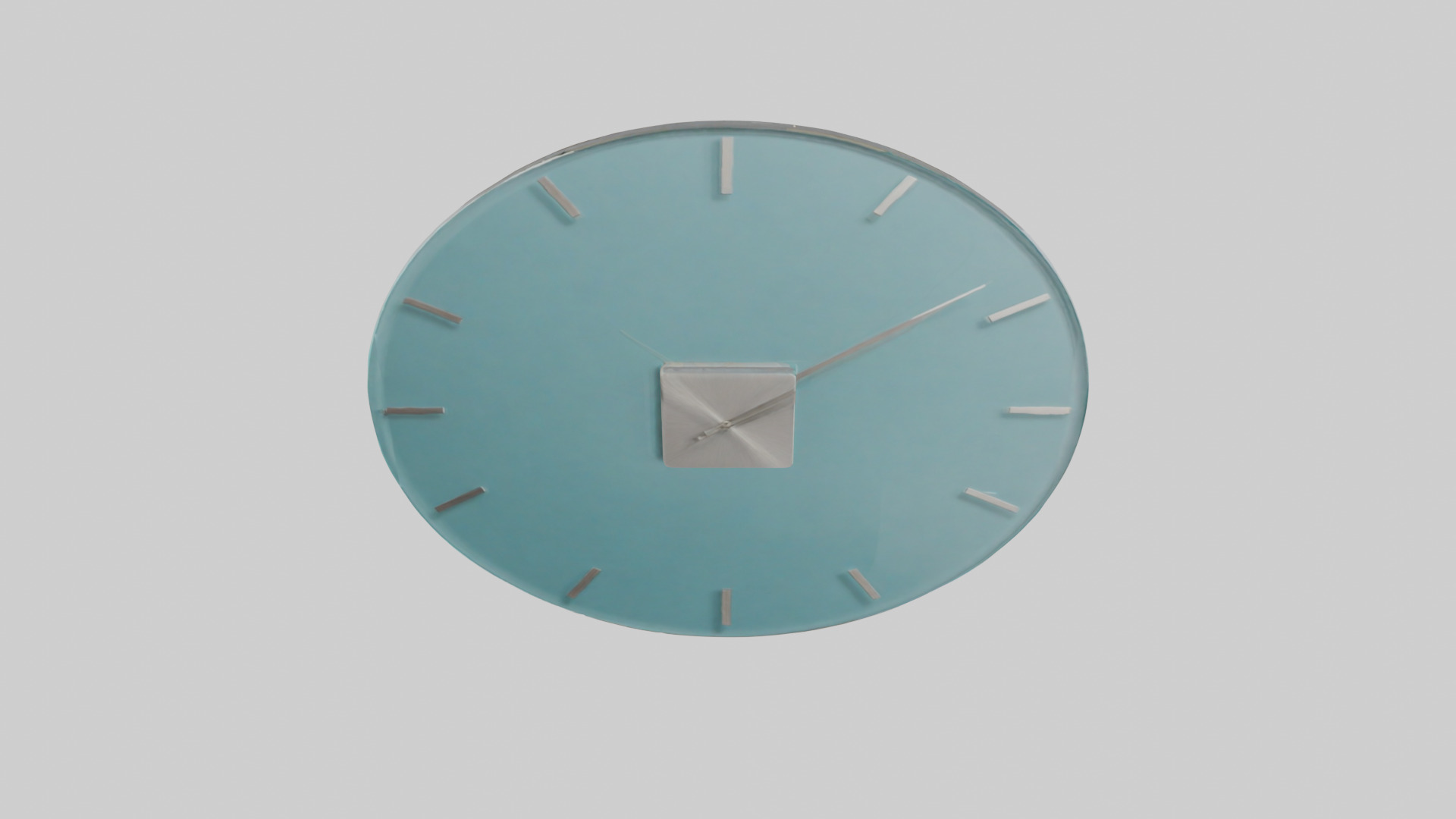 Frameless Glass Wall Clock model 3D model_15
