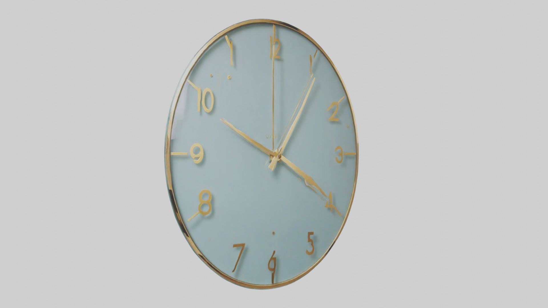 Frameless Glass Wall Clock model 3D model_11