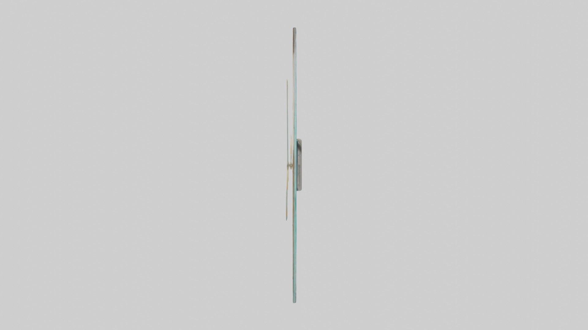 Frameless Glass Wall Clock model 3D model_12