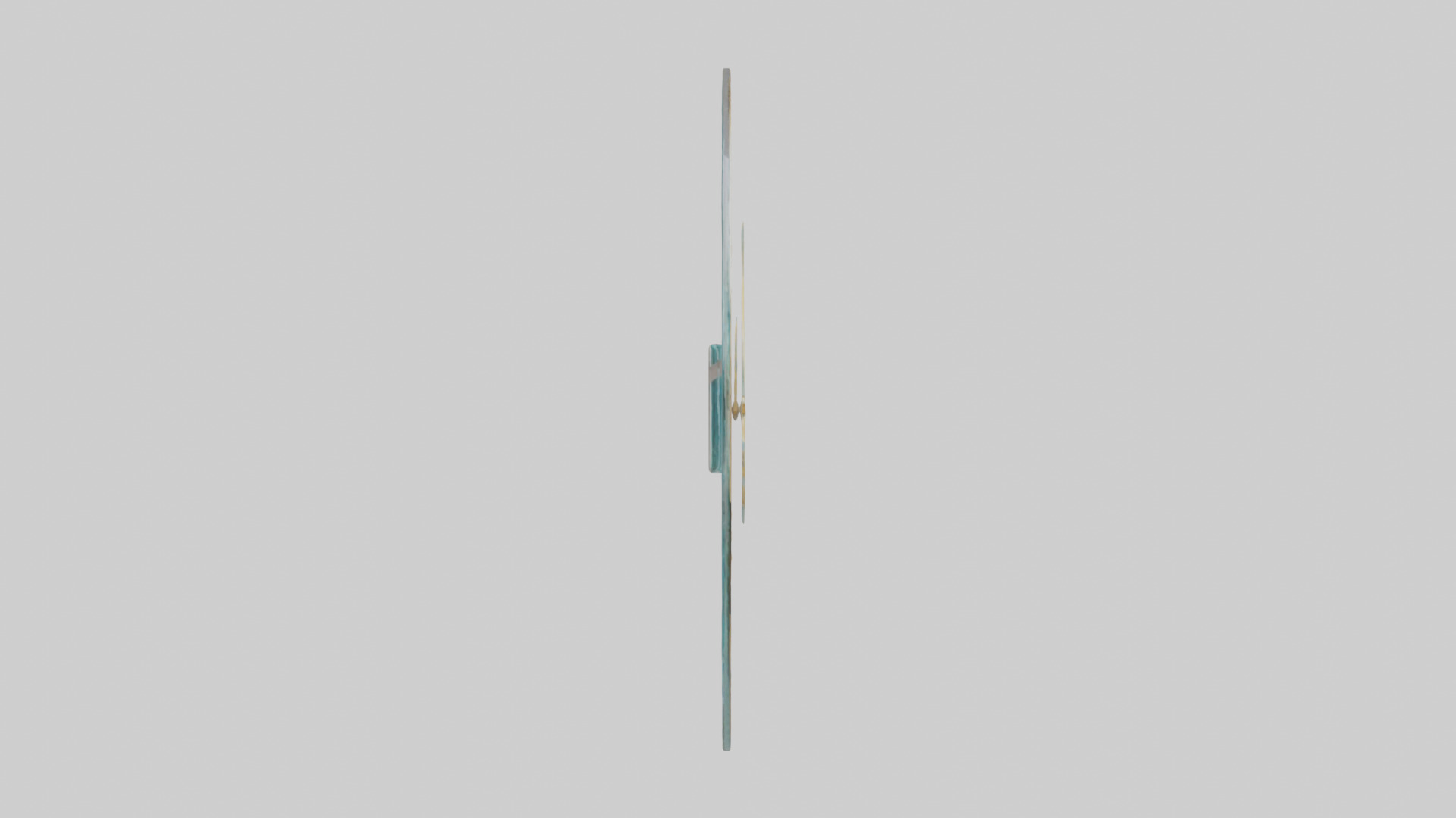 Frameless Glass Wall Clock model 3D model_13