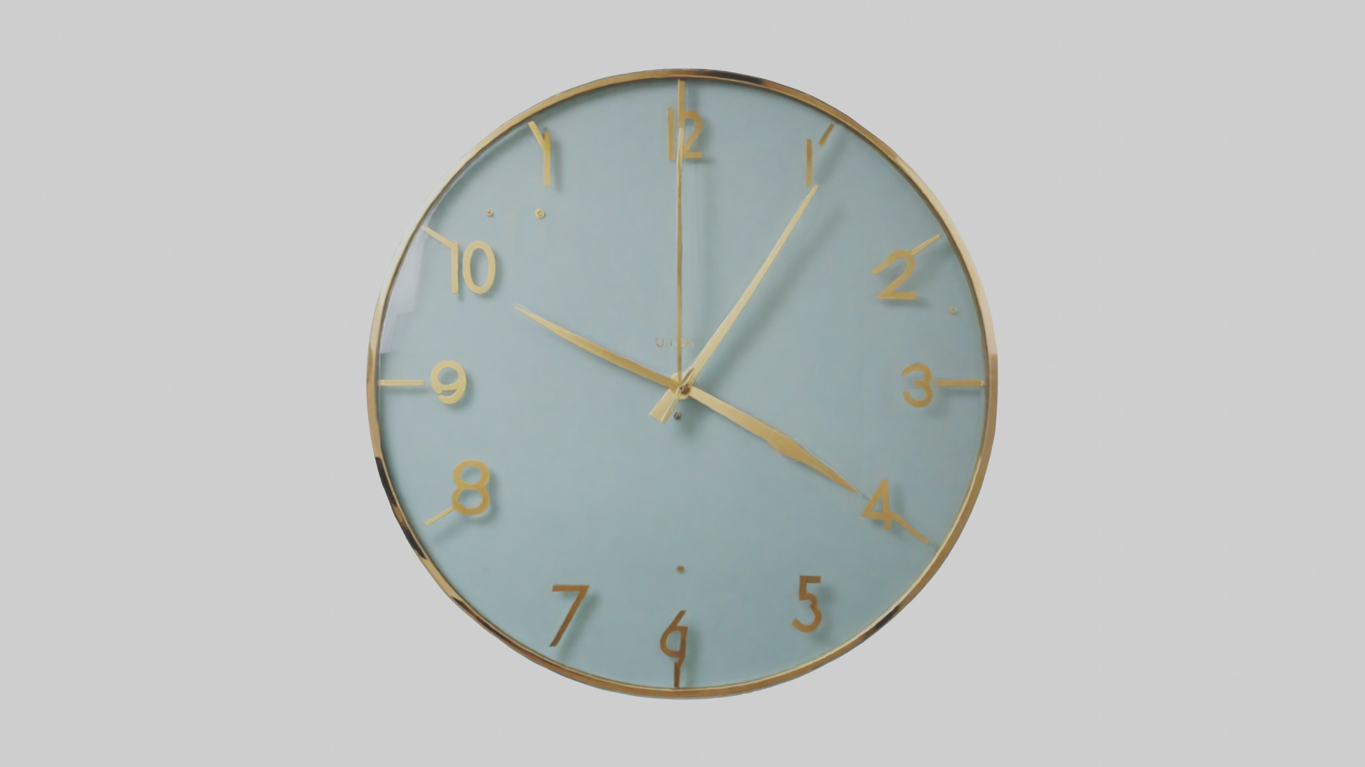 Frameless Glass Wall Clock model 3D model_9