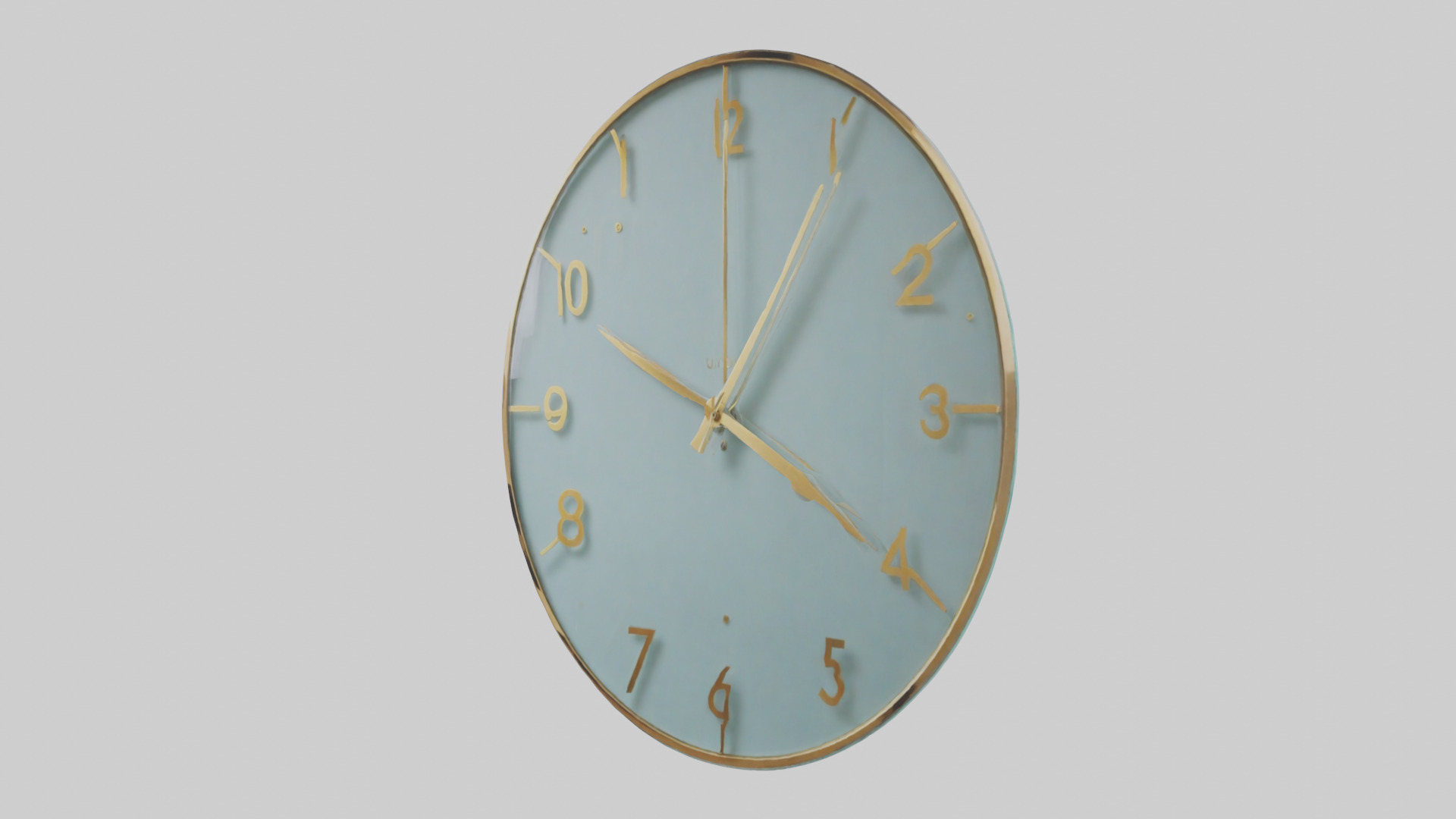 Frameless Glass Wall Clock model 3D model_8