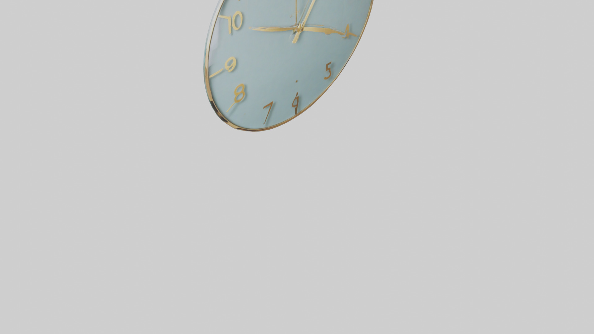 Frameless Glass Wall Clock model 3D model_6