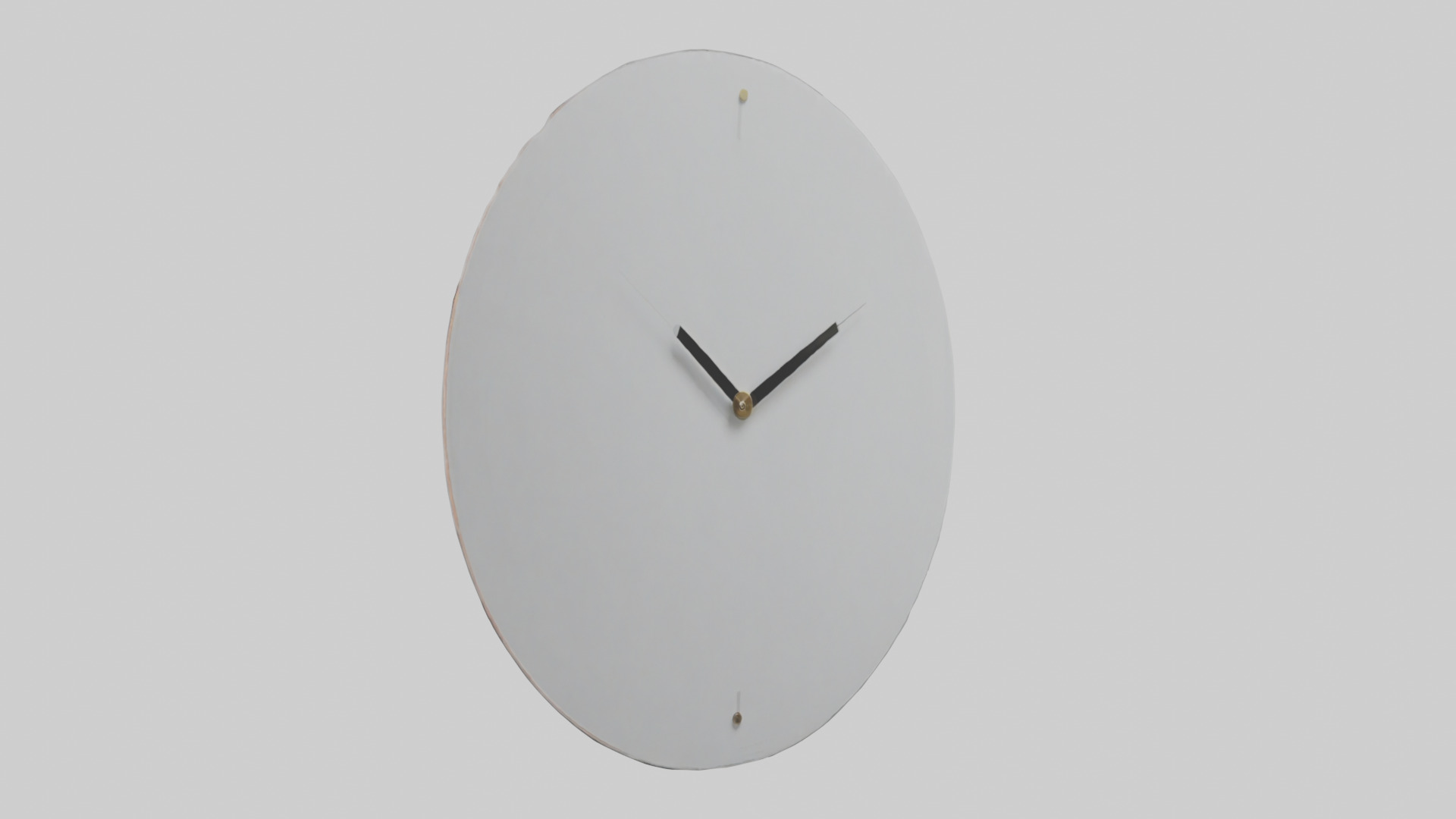 Frameless Modern Wall Clock model 3D model_1