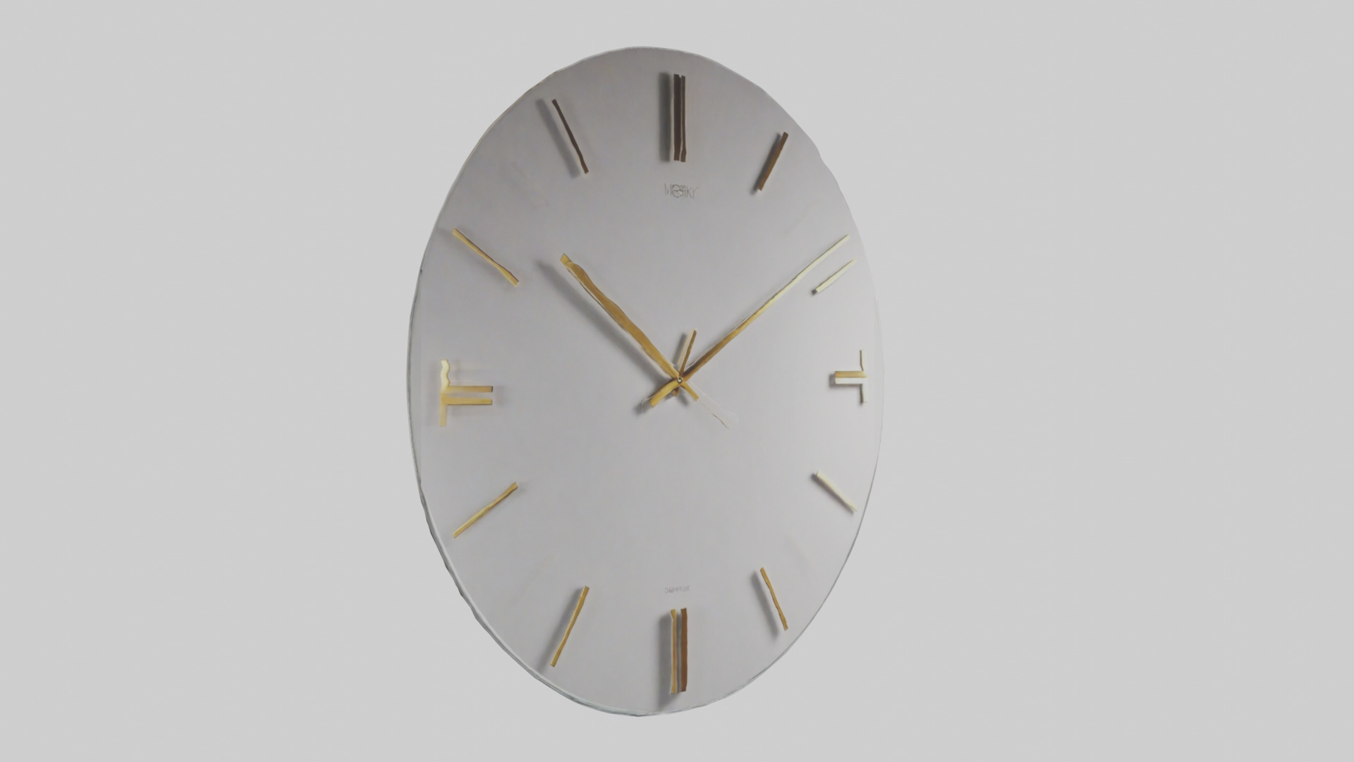 Frameless Modern Wall Clock model 3D model_7