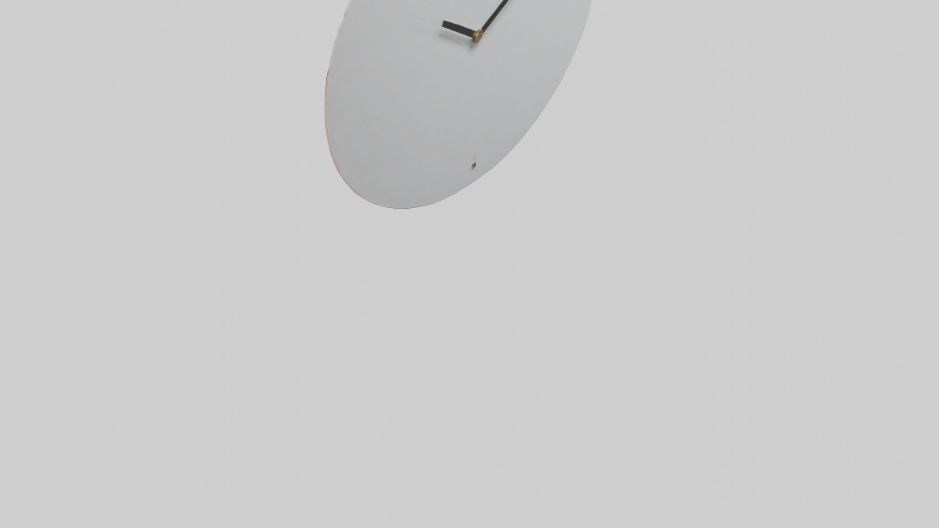 Frameless Modern Wall Clock model 3D model_3