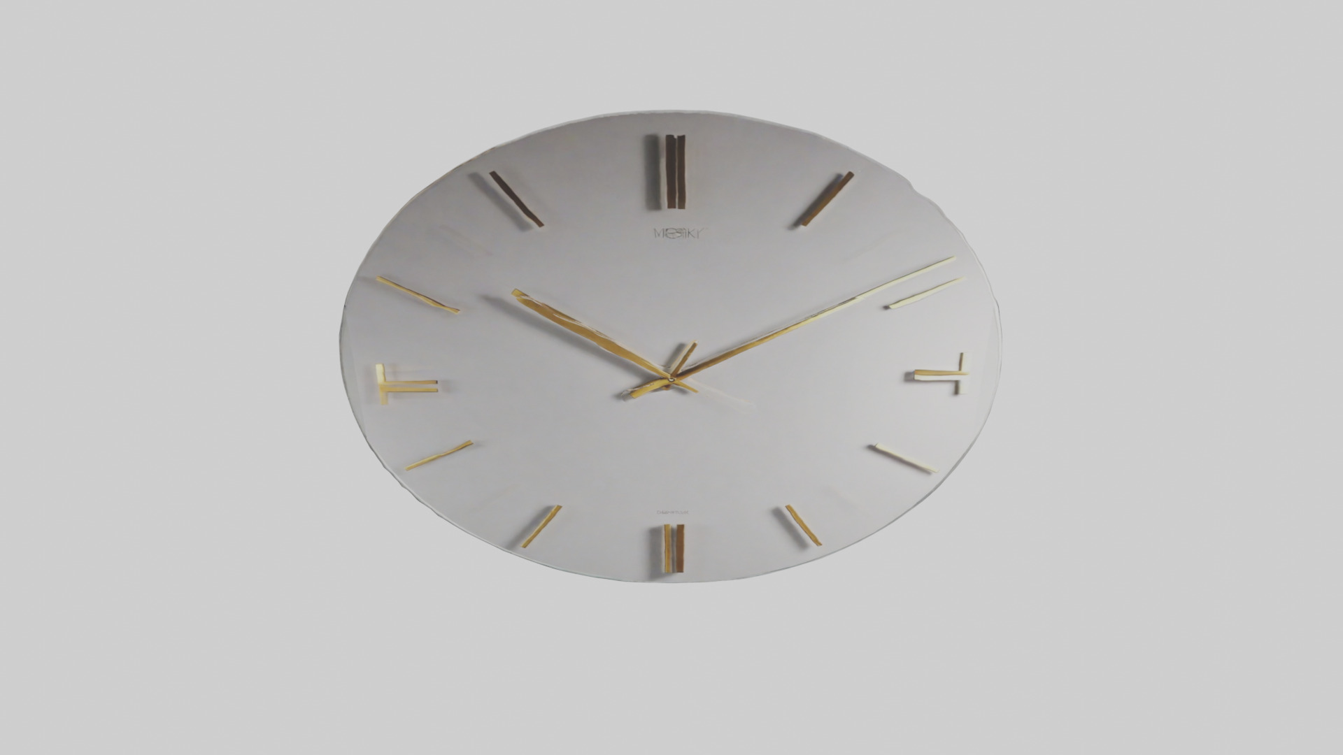 Frameless Modern Wall Clock model 3D model_16