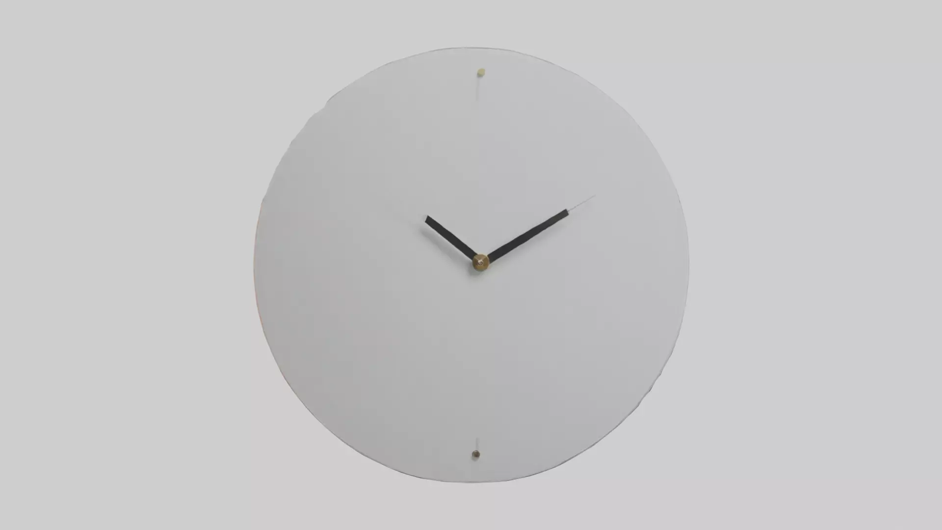 Frameless Modern Wall Clock model 3D model_0