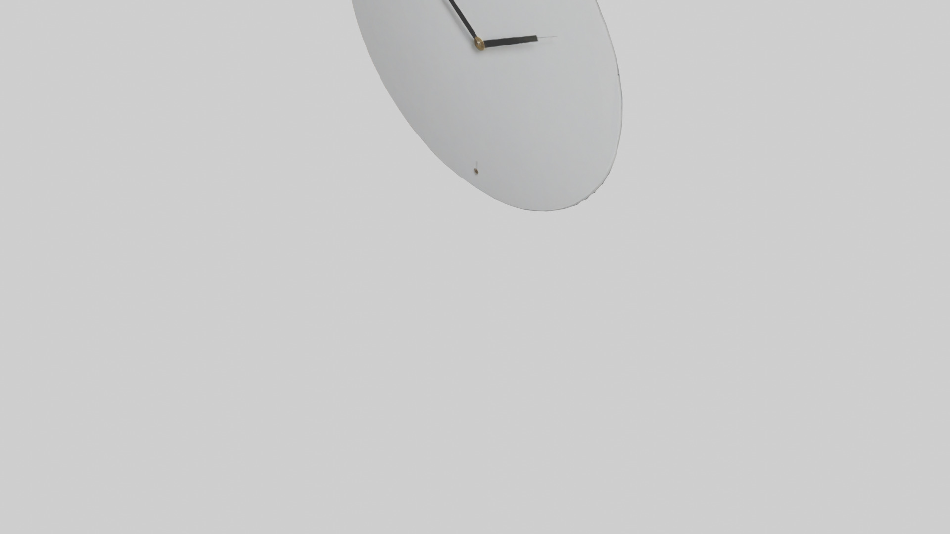 Frameless Modern Wall Clock model 3D model_4