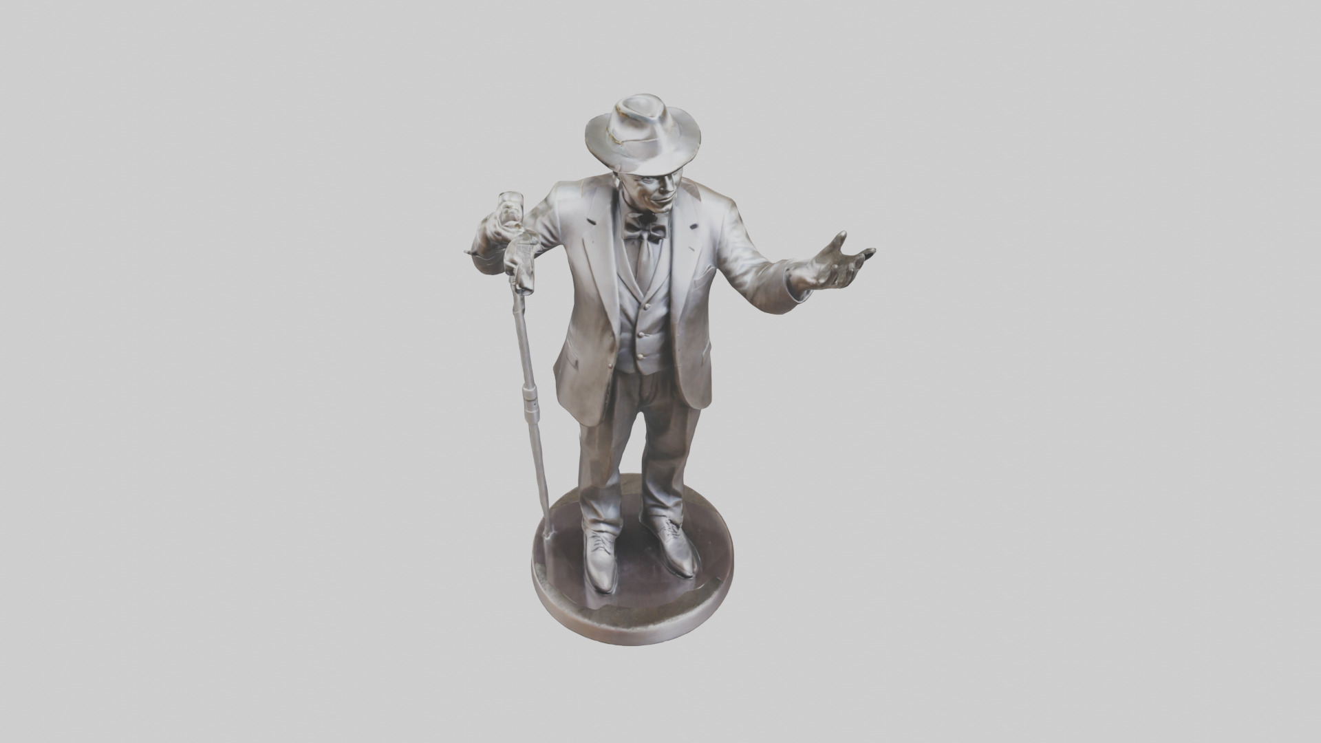 Frank Sinatra statue model 3D model_16