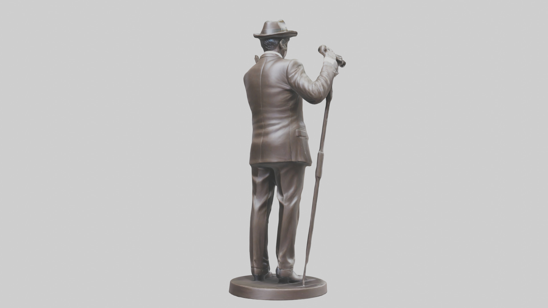 Frank Sinatra statue model 3D model_2