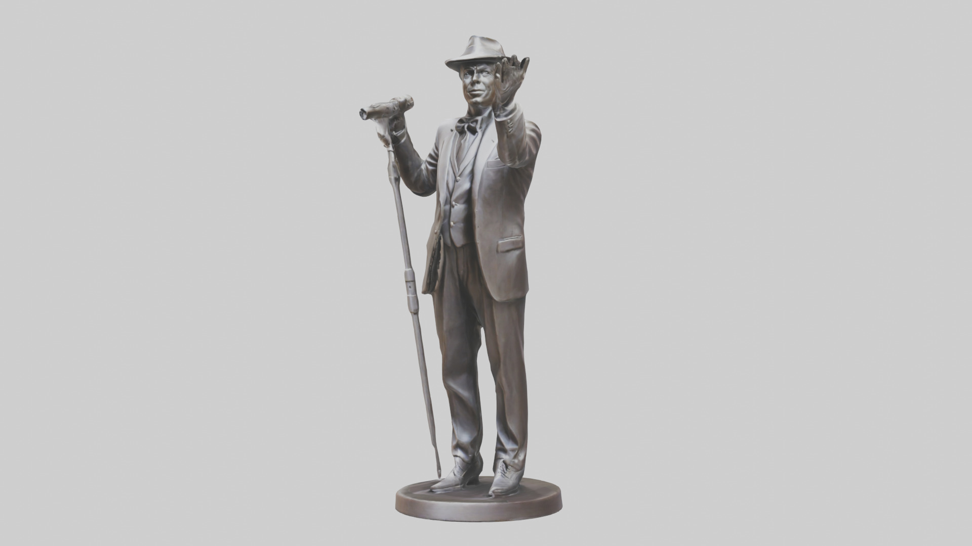 Frank Sinatra statue model 3D model_10