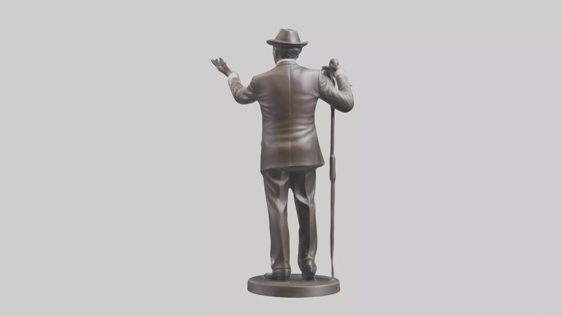 Frank Sinatra statue model 3D model_0