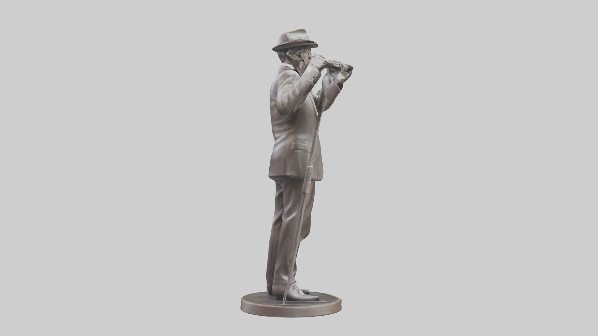 Frank Sinatra statue model 3D model_13