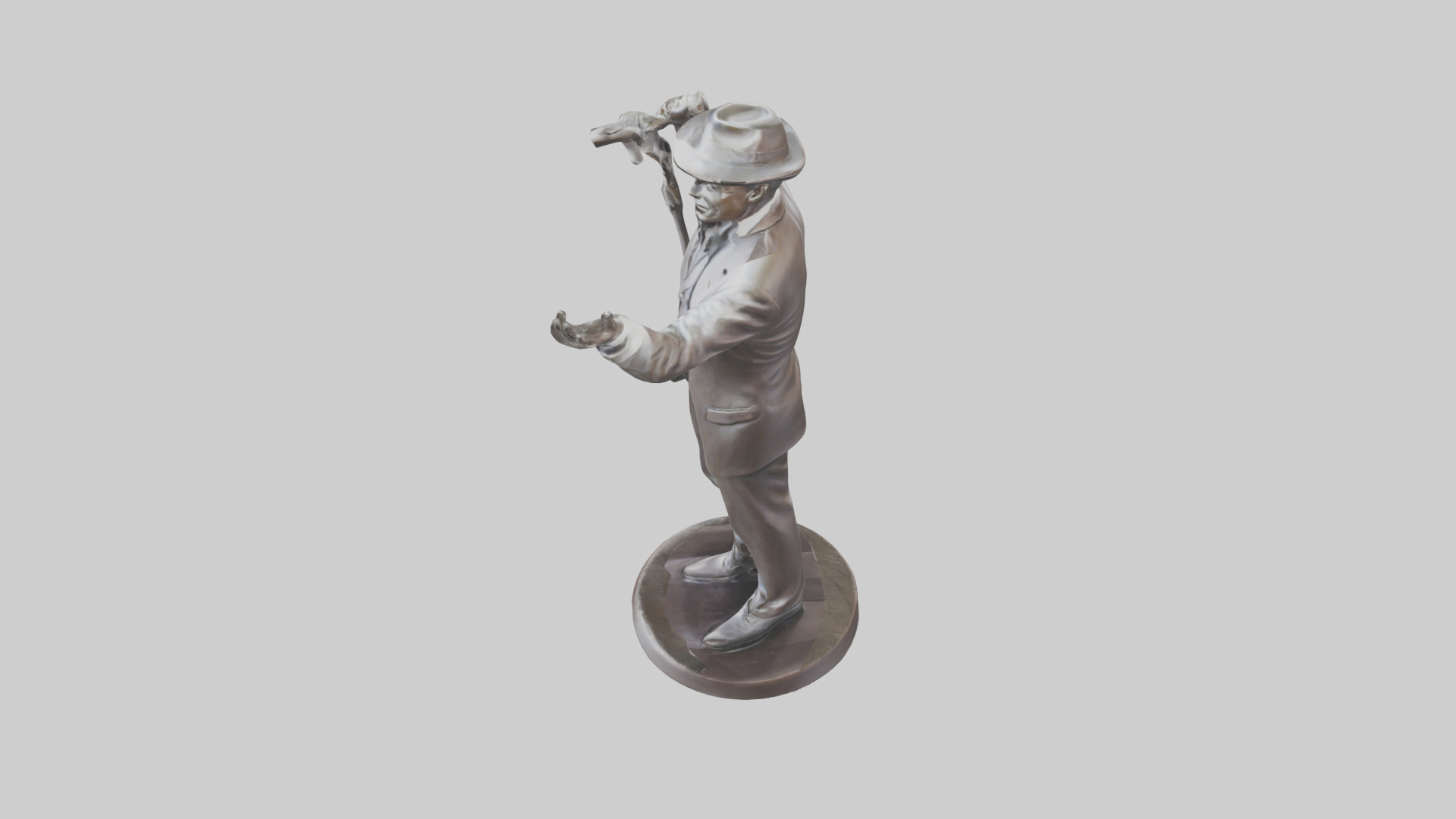 Frank Sinatra statue model 3D model_17