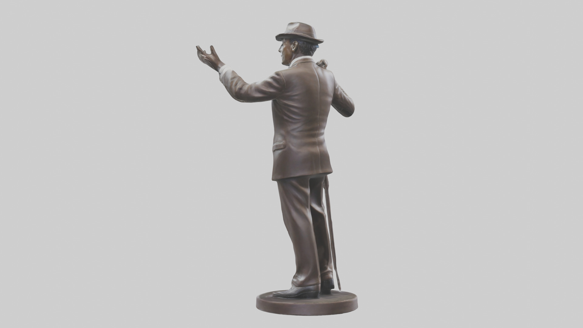 Frank Sinatra statue model 3D model_1