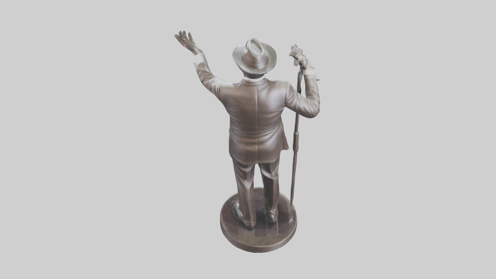 Frank Sinatra statue model 3D model_15