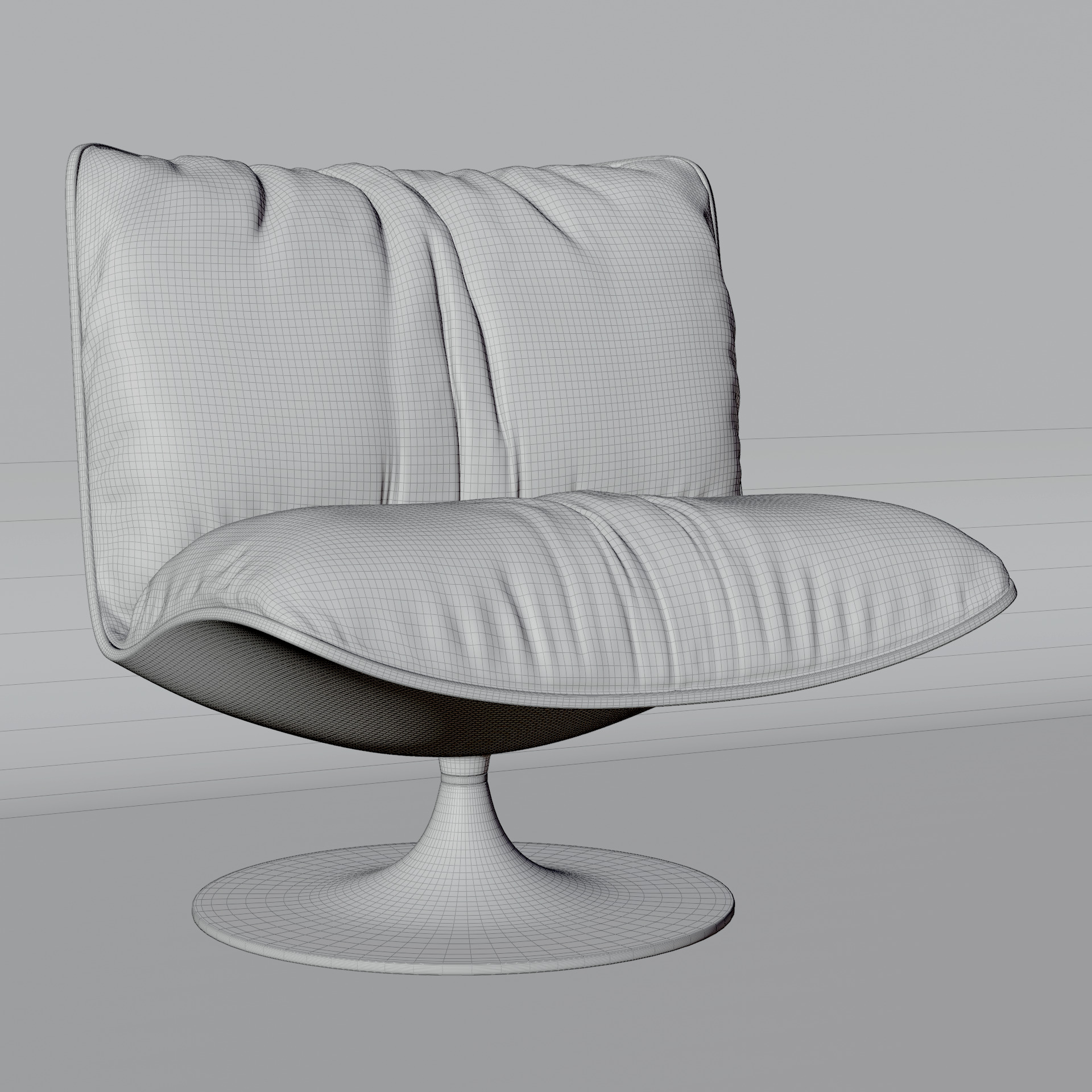Baxter Marilyn armchair 3D model 3D model_7