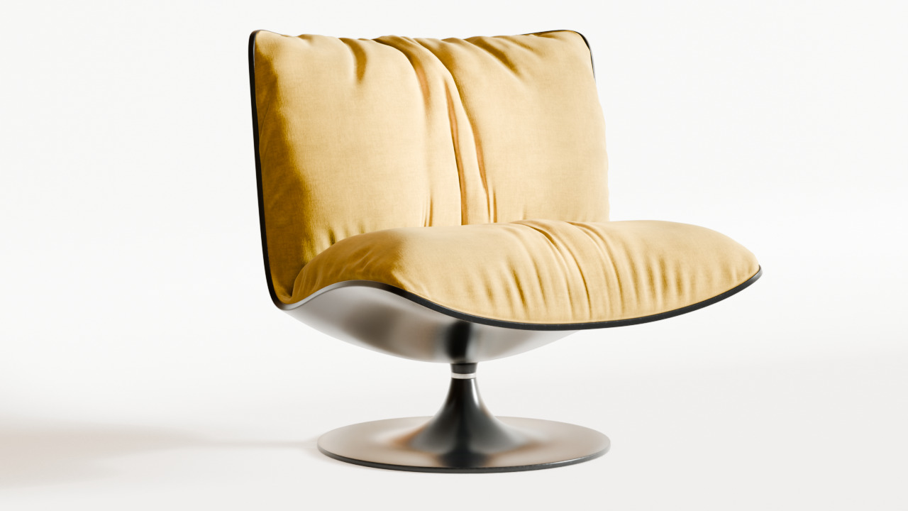 Baxter Marilyn armchair 3D model 3D model_10