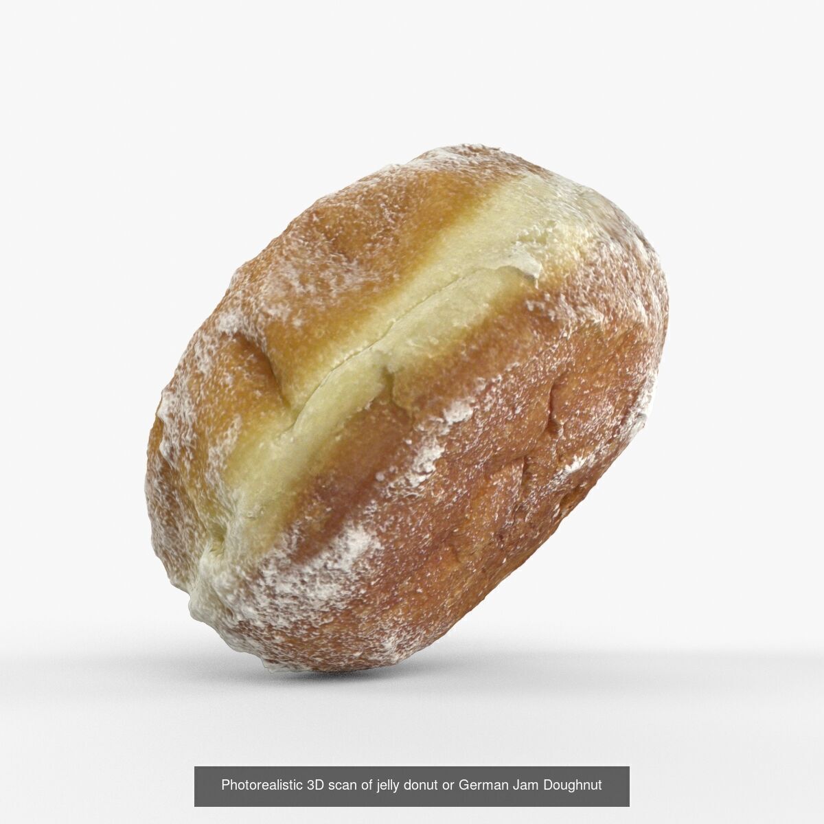 Photorealistic 3D scan of jelly donut or German Jam Doughnut 3D Model Collection_7
