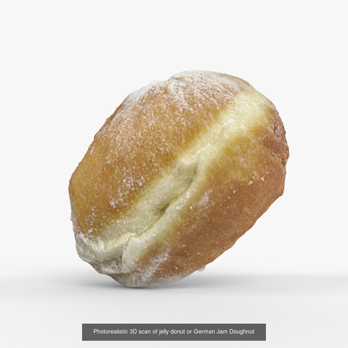 Photorealistic 3D scan of jelly donut or German Jam Doughnut 3D Model Collection_8