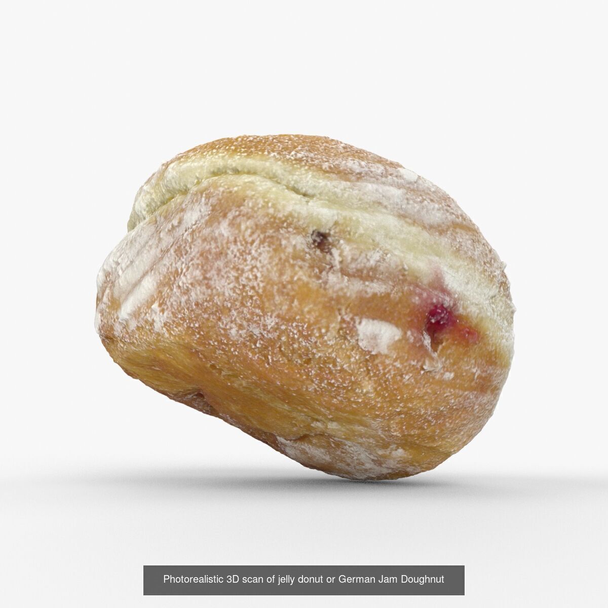 Photorealistic 3D scan of jelly donut or German Jam Doughnut 3D Model Collection_6