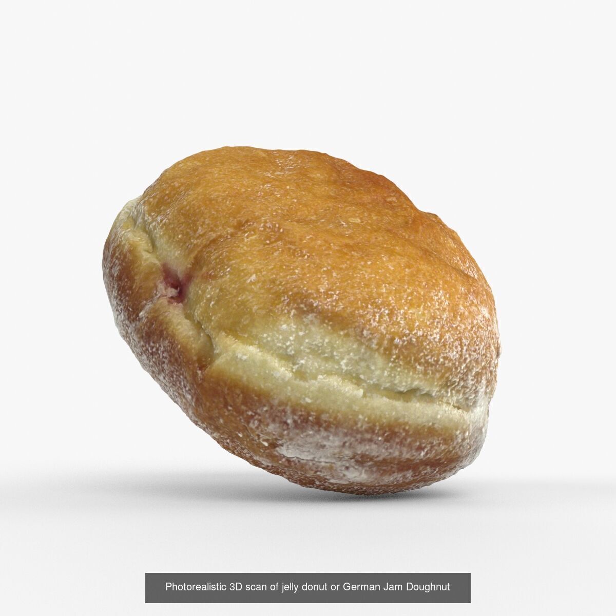 Photorealistic 3D scan of jelly donut or German Jam Doughnut 3D Model Collection_5