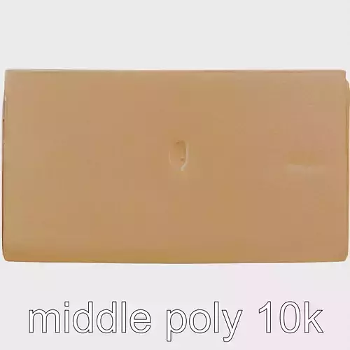 Realistic Dented Cardboard Box Model