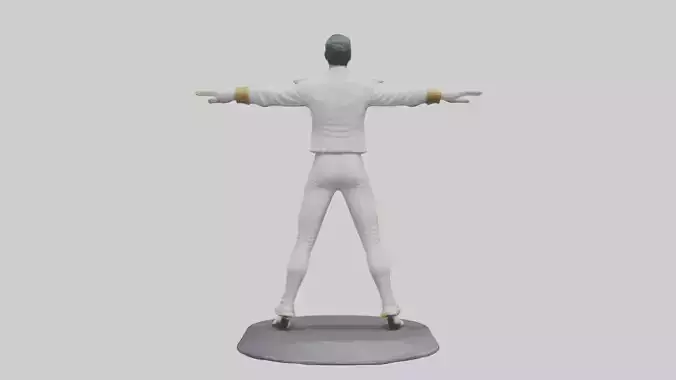 Freddie Mercury statue model 3D model