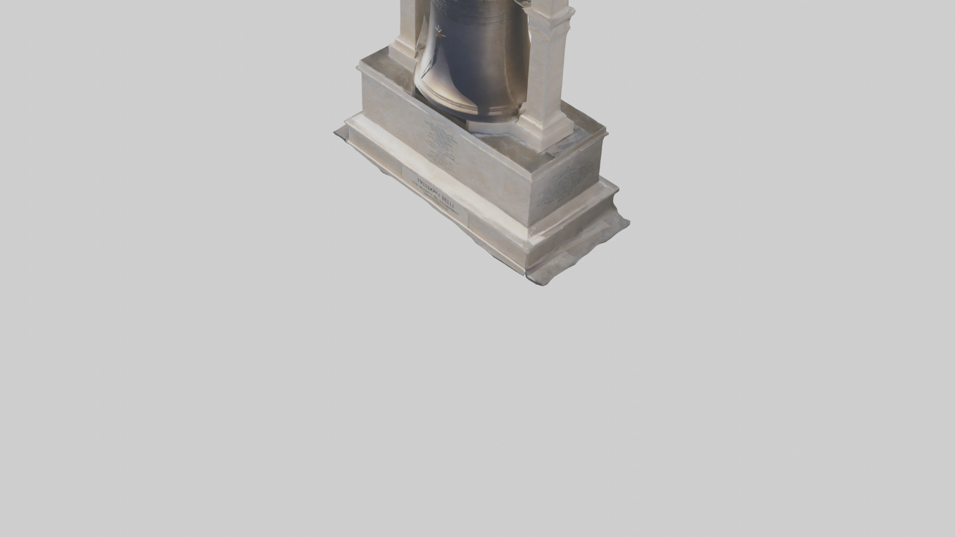 Freedom Bell monument model 3D model_5