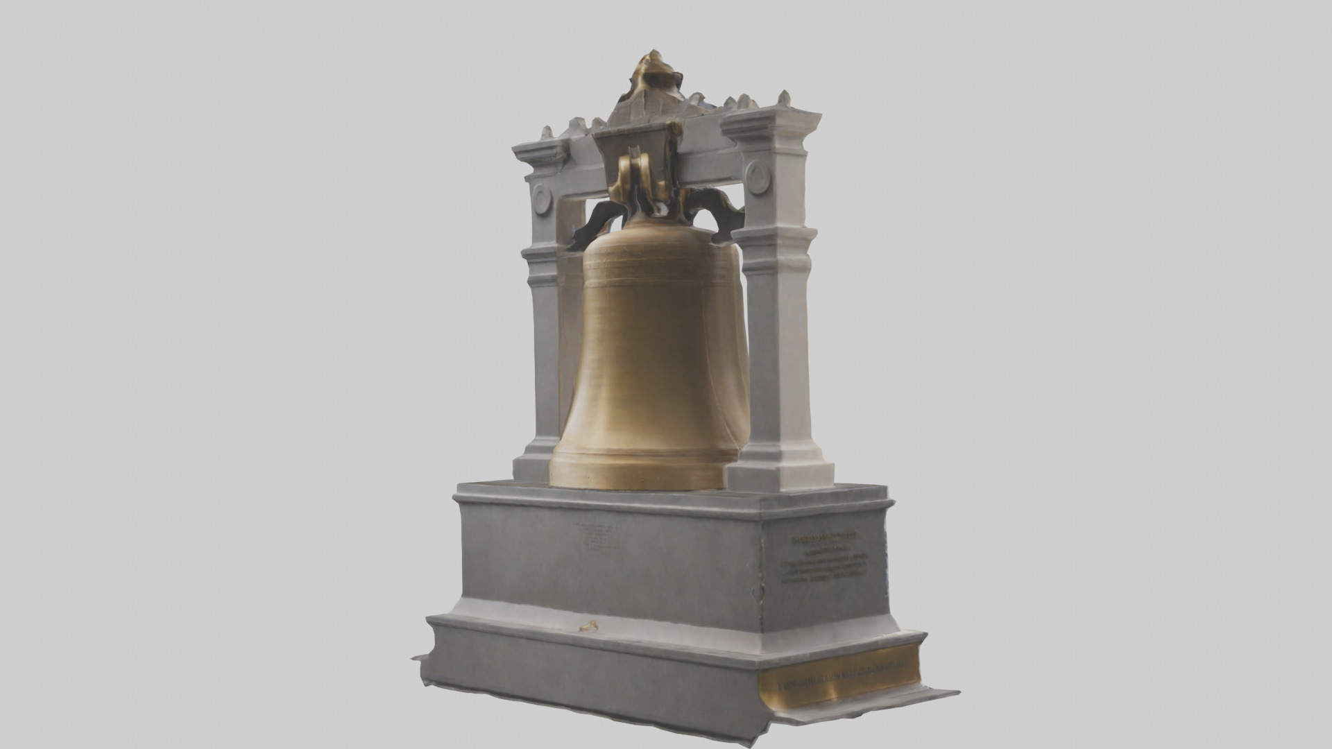 Freedom Bell monument model 3D model_2