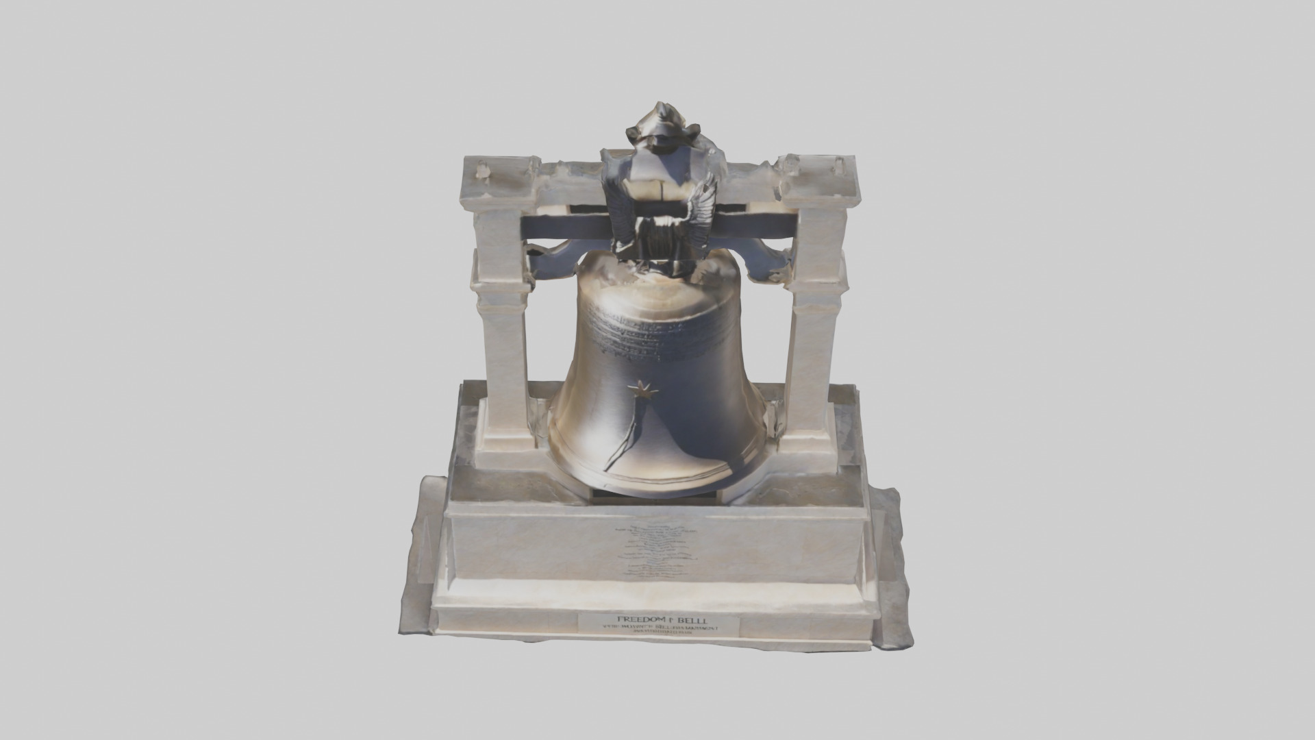 Freedom Bell monument model 3D model_16